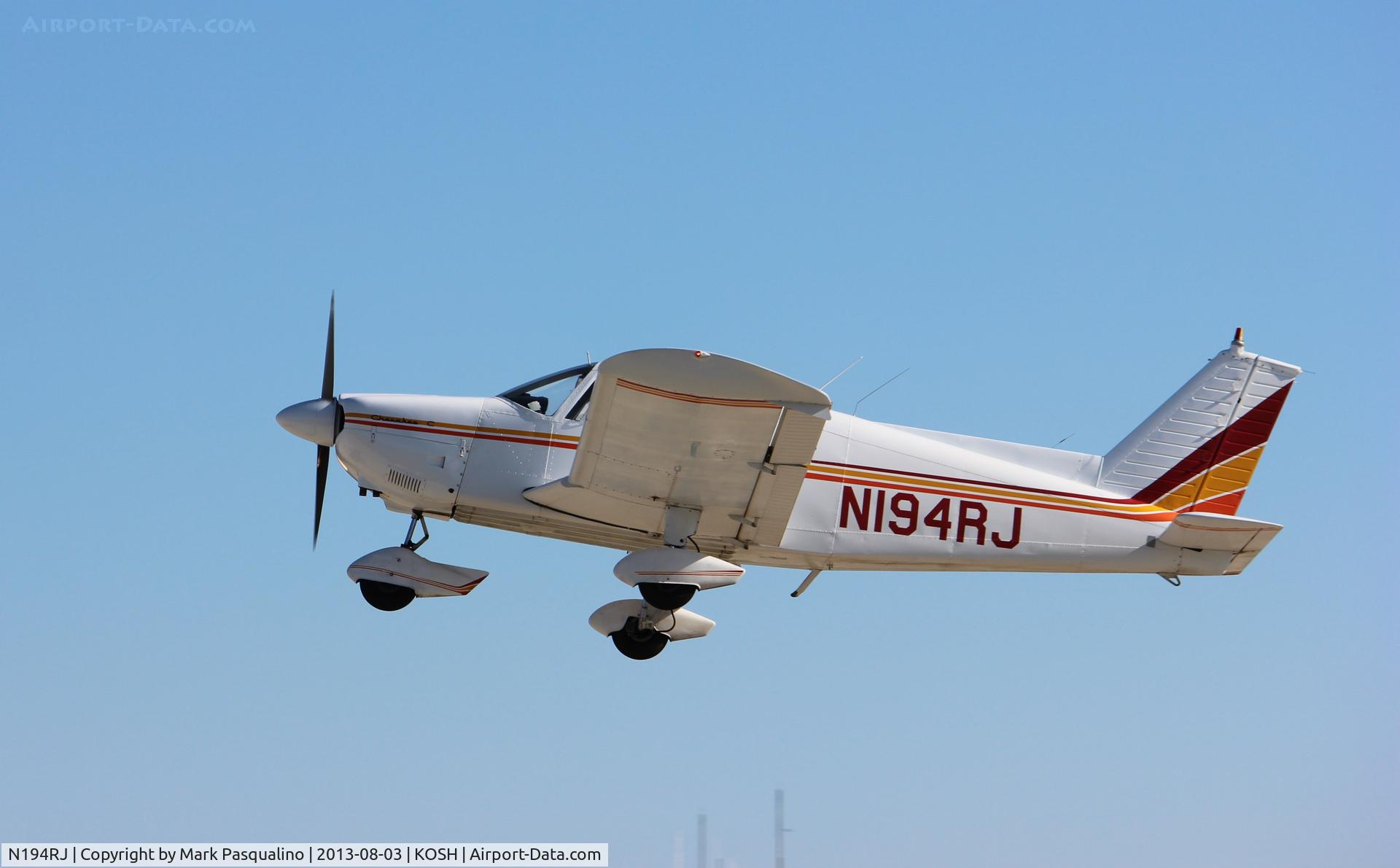 N194RJ, 1966 Piper PA-28-180 Cherokee C/N 28-2760, Piper PA-28-180