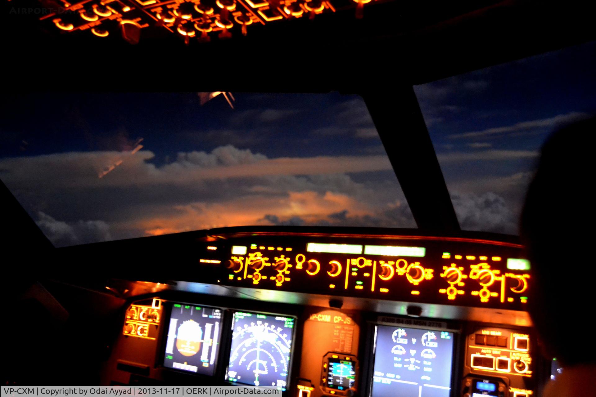 VP-CXM, 2006 Airbus A320-214 C/N 2776, At FL360 to jeddah ,,,