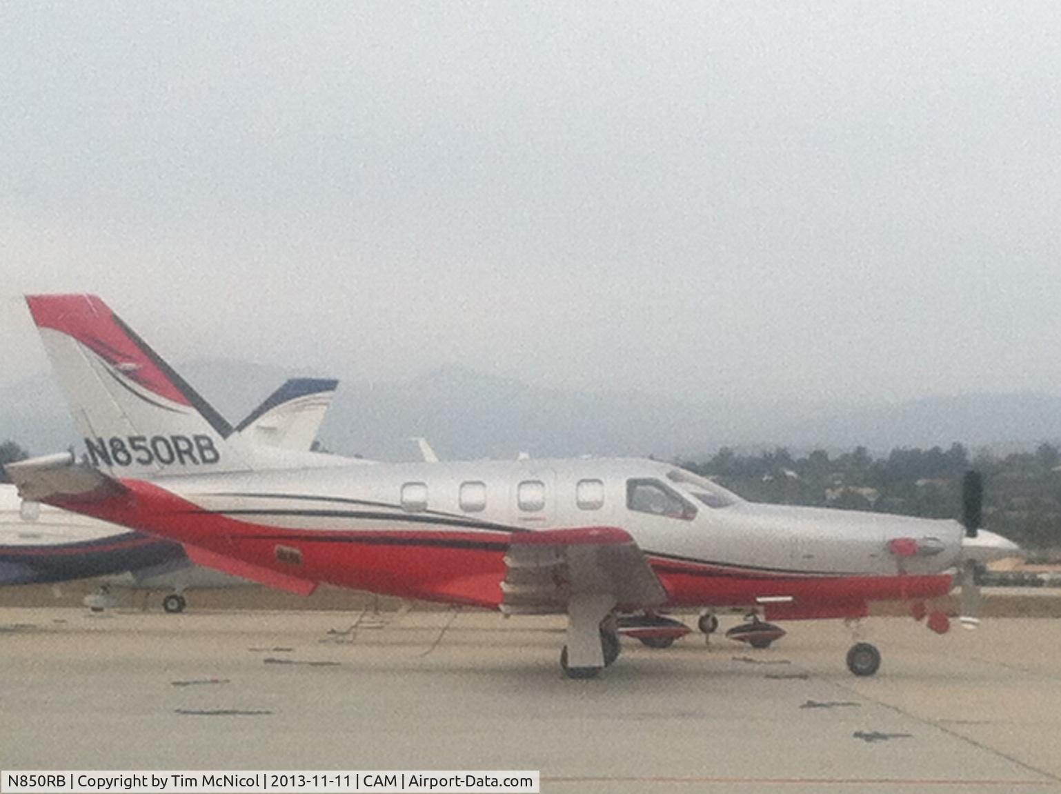 N850RB, 2007 Socata TBM-700 (850) C/N 524, Sitting on the ramp in Camarillo Ca.