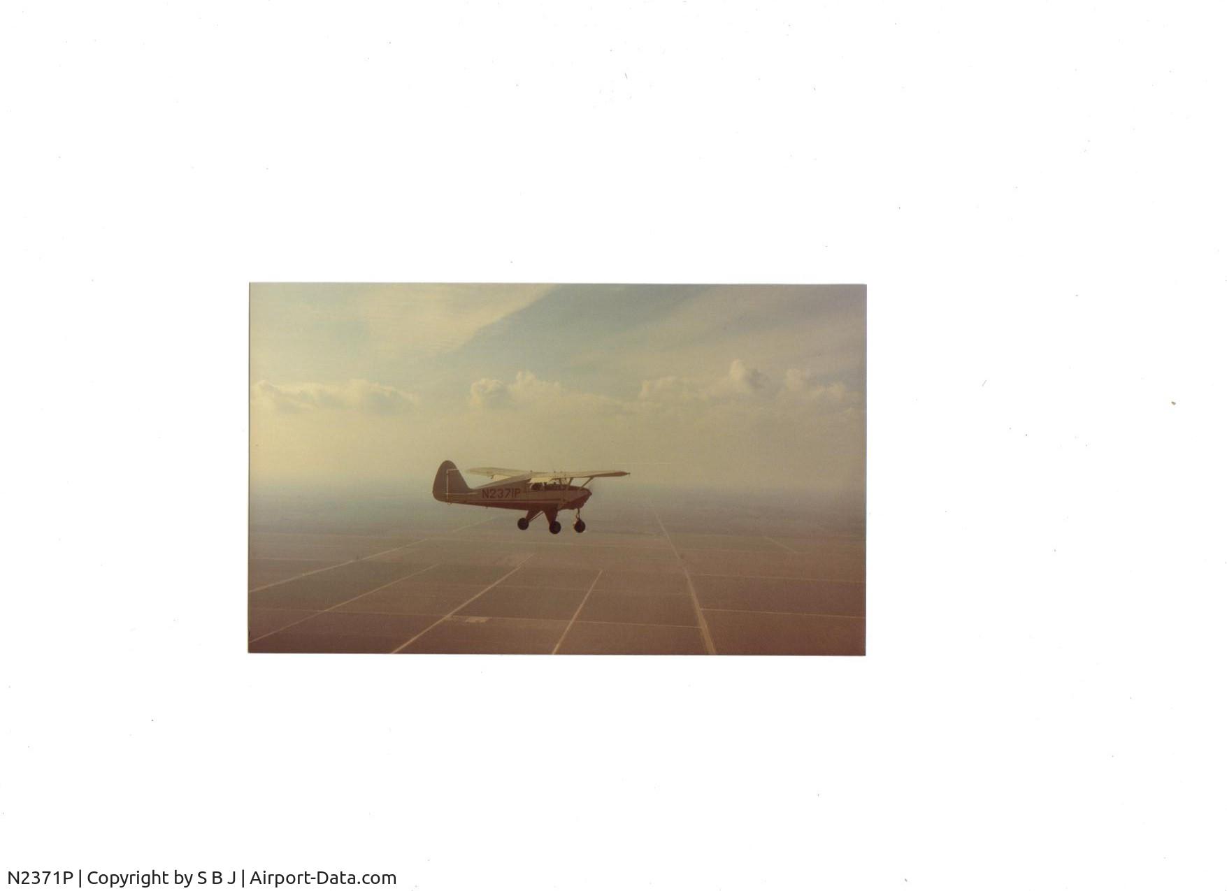 N2371P, 1955 Piper PA-22-150 Tri-Pacer C/N 22-2762, Picture of 71P on flight to Tracy,Ca after purchase.1988