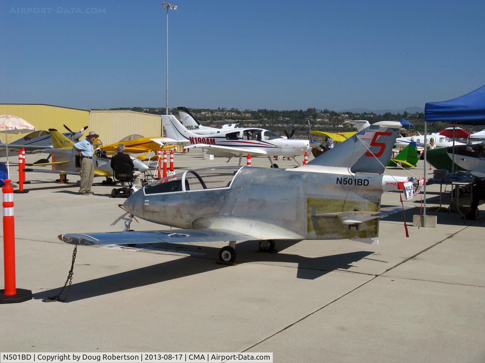 N501BD, 1998 Bede BD-5 C/N 1039, 1998 Simmons BD-5B, Honda EB1 pusher, single seat speedster