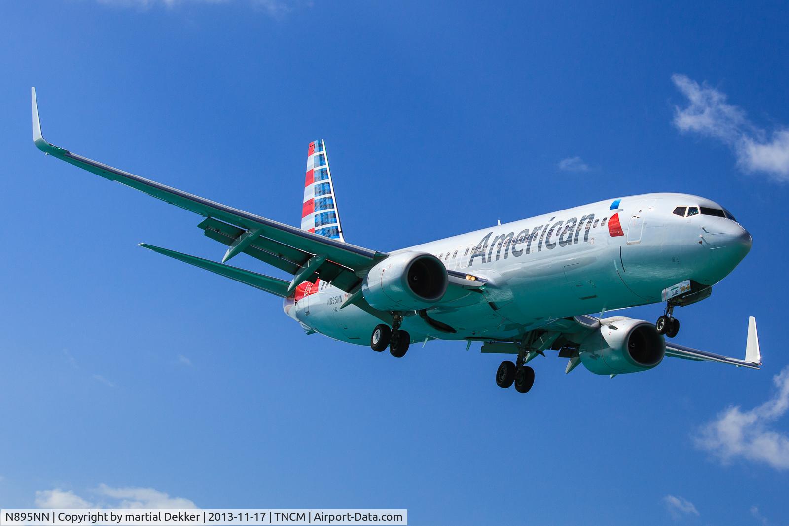 N895NN, 2012 Boeing 737-823 C/N 31149, landing sxm