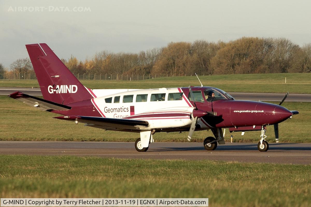 G-MIND, 1976 Cessna 404 Titan C/N 404-0004, 1976 Cessna 404, c/n: 404-0004 at East Midlands