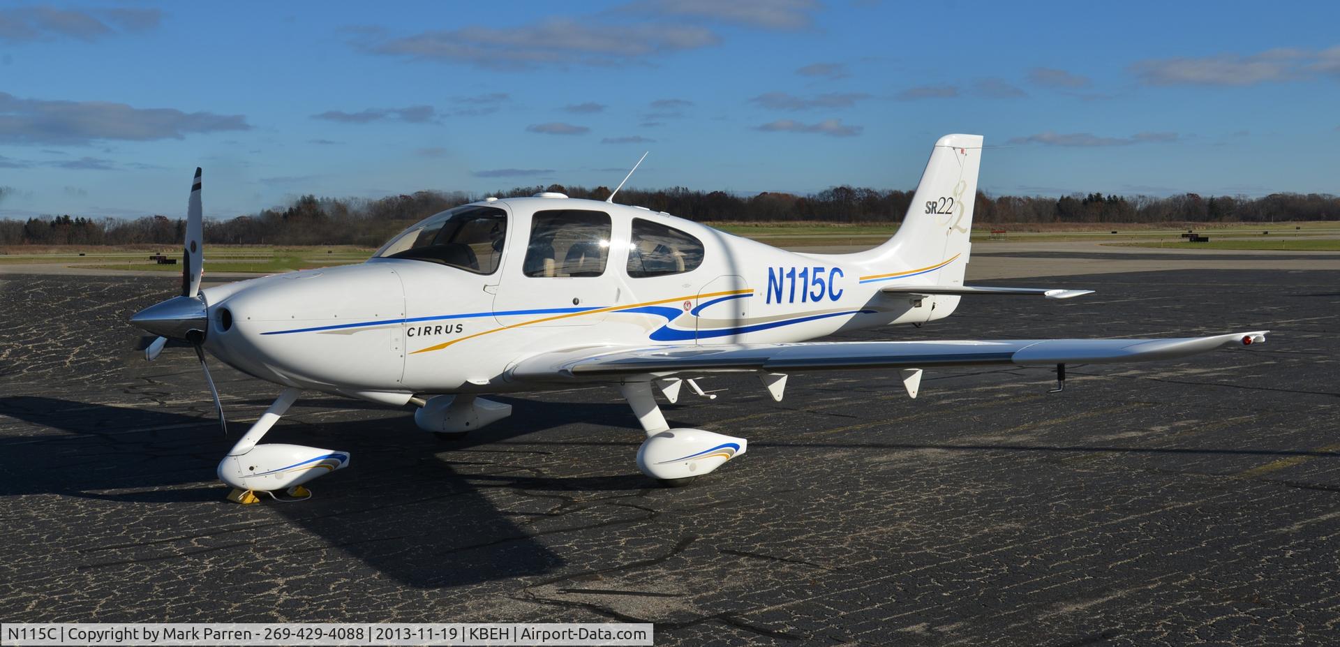 N115C, 2005 Cirrus SR22 G2 C/N 1279, Benton Harbor, Michigan