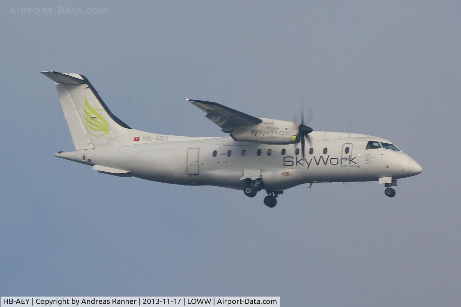 HB-AEY, 1997 Dornier 328-130 C/N 3100, Sky Work Dornier 328