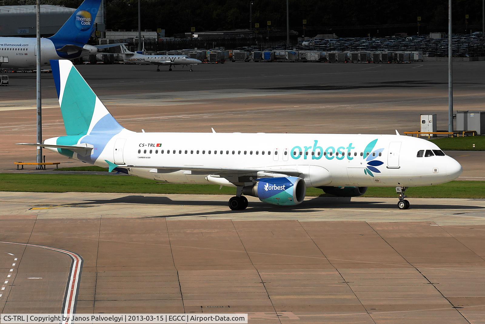CS-TRL, 2008 Airbus A320-214 C/N 3758, Orbest A320-214 taxi in MAN/EGCC