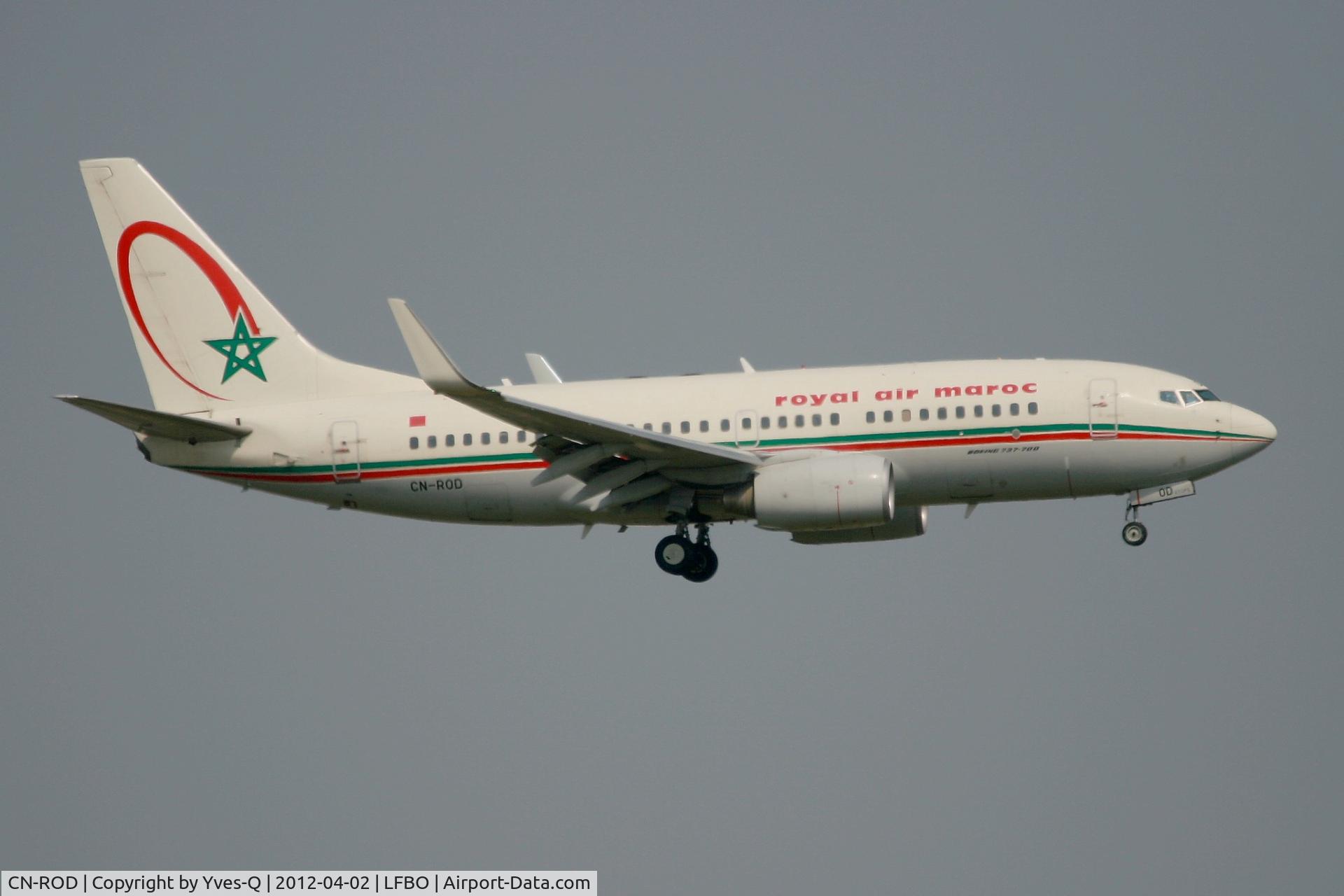 CN-ROD, 2006 Boeing 737-7B6 C/N 33062, Boeing 737-7B6, Landing Rwy 14L, Toulouse Blagnac Airport (LFBO-TLS)