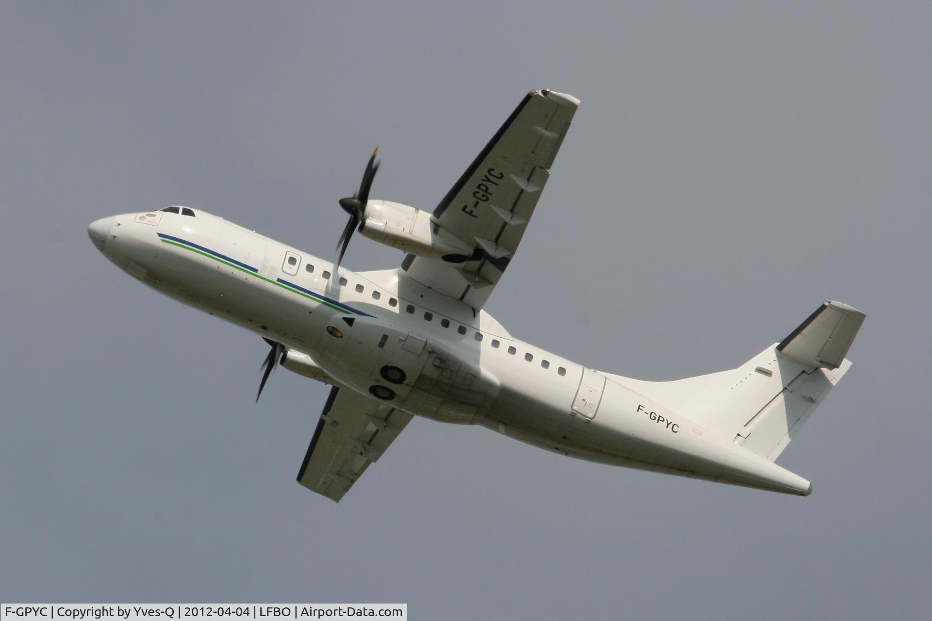 F-GPYC, 1996 ATR 42-500 C/N 484, ATR 42-500, Take-off Rwy 32R, Toulouse Blagnac Airport (LFBO-TLS)