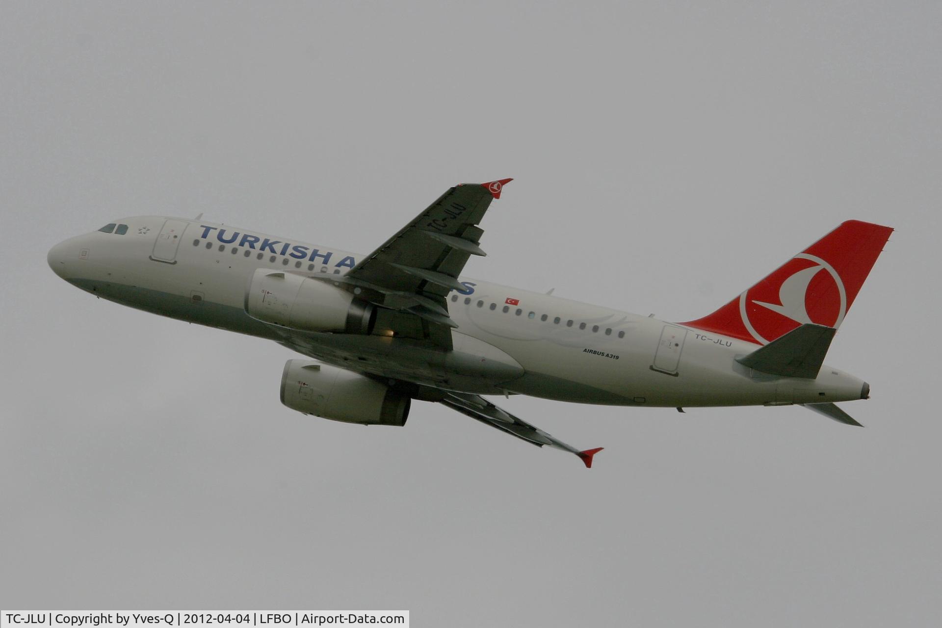 TC-JLU, 2011 Airbus A319-132 C/N 4695, Airbus A319-132, Take-off Rwy 32R, Toulouse Blagnac Airport (LFBO-TLS)
