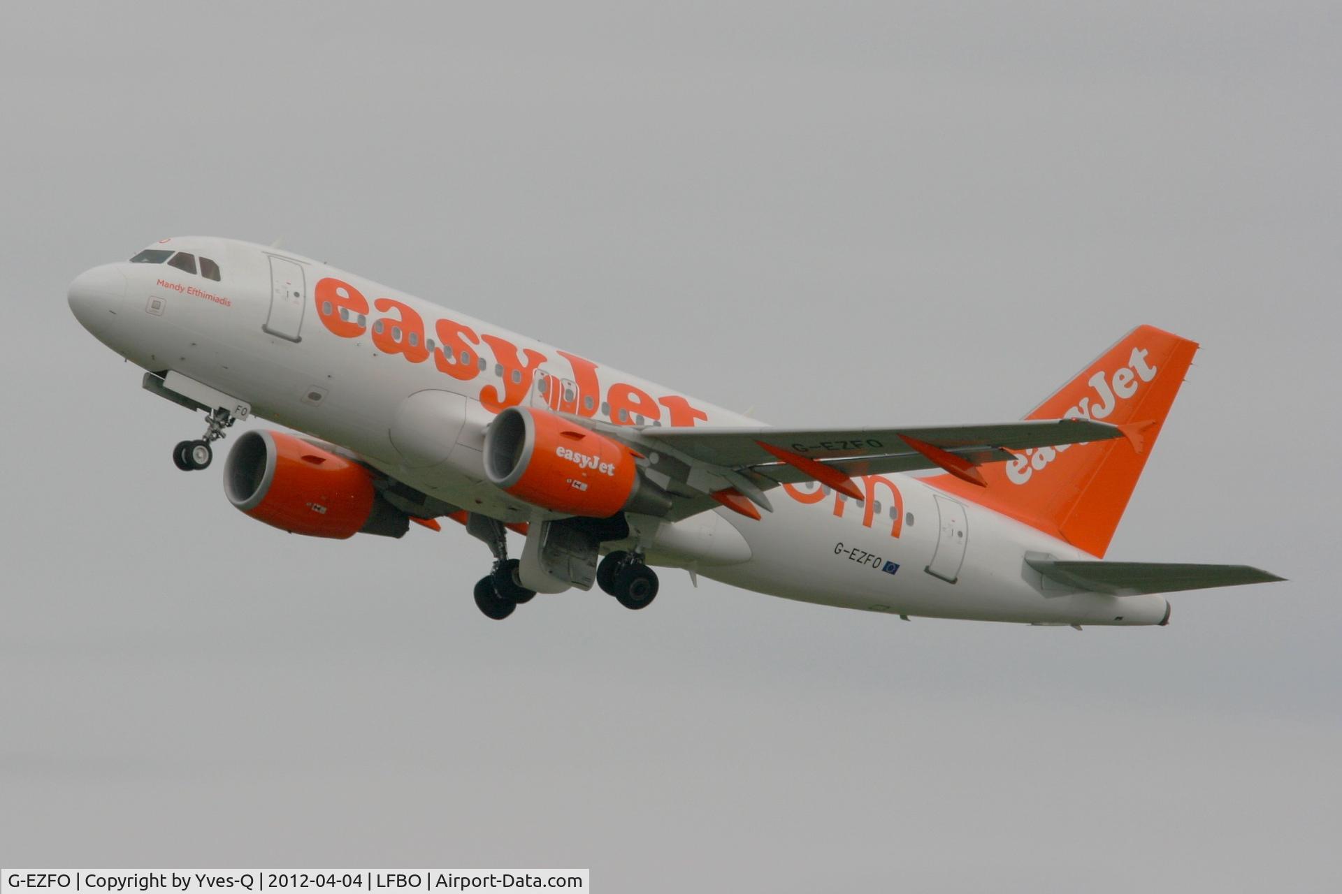 G-EZFO, 2009 Airbus A319-111 C/N 4080, Airbus A319-111, Take-off Rwy 32R, Toulouse Blagnac Airport (LFBO-TLS)