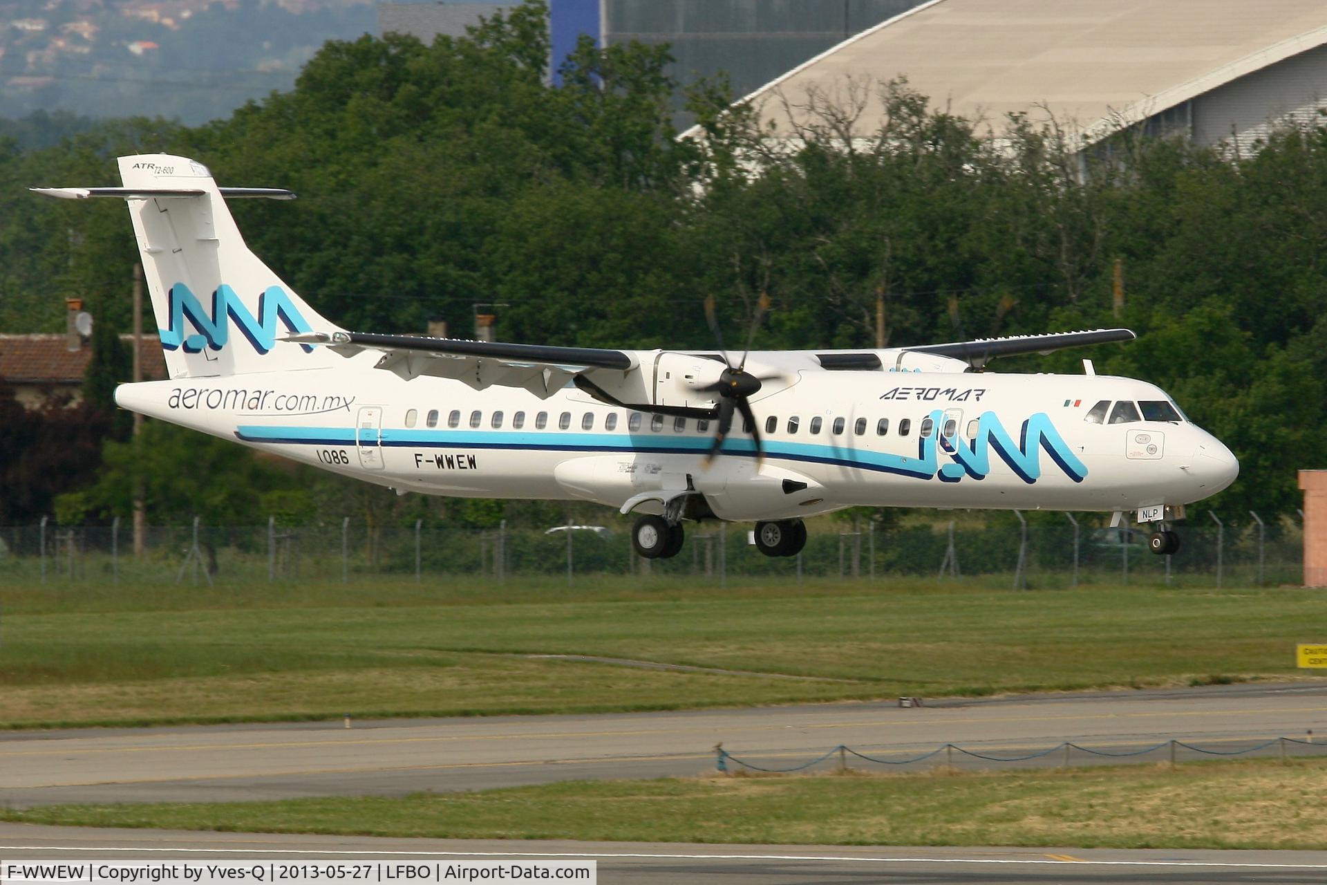 F-WWEW, 2013 ATR 72-600 C/N 1086, ATR 72-600, Landing Rwy 14R, Toulouse Blagnac Airport (LFBO-TLS)