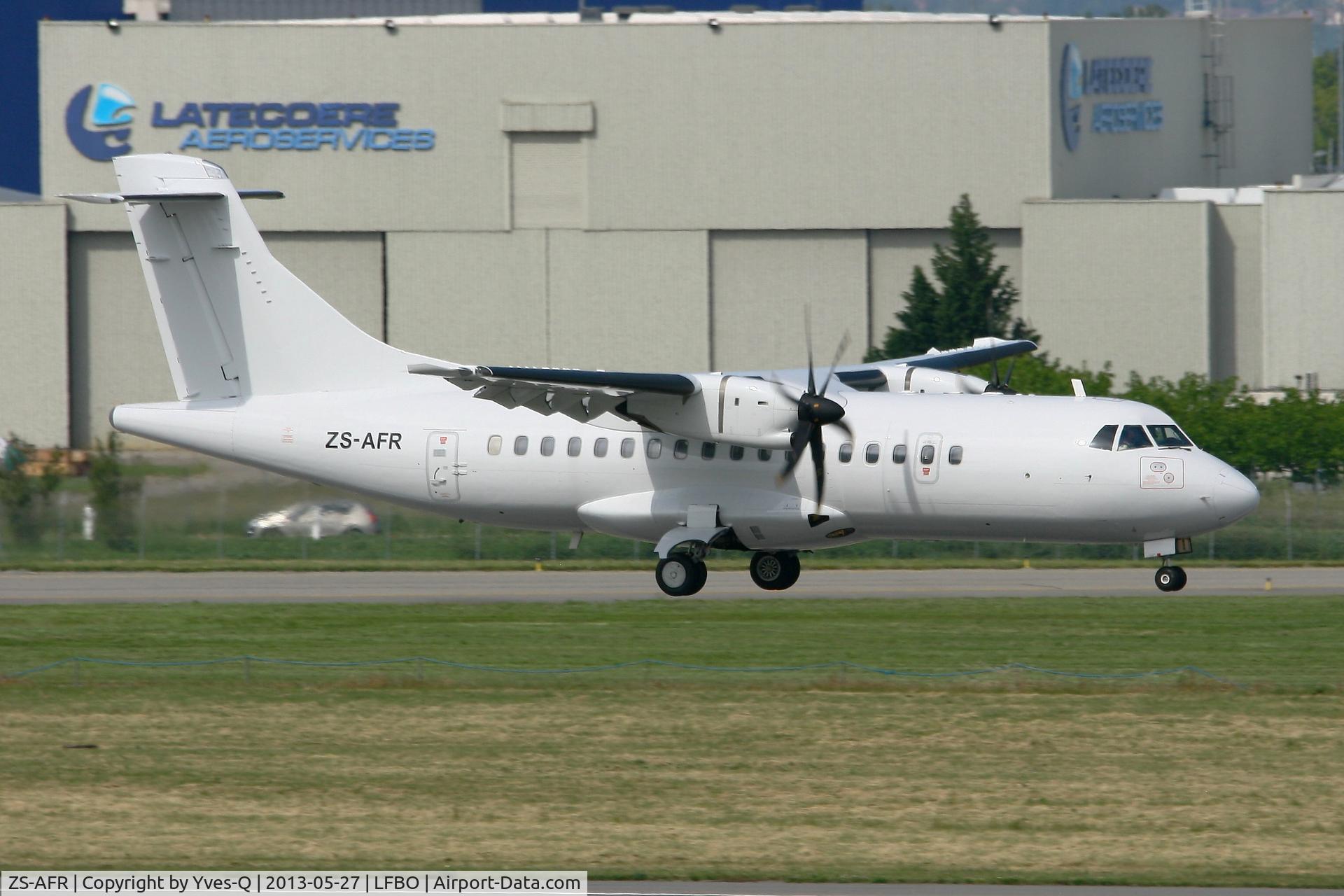 ZS-AFR, 2006 ATR 42-500 C/N 643, ATR 42-500, Landing Rwy 14R, Toulouse Blagnac Airport (LFBO-TLS)