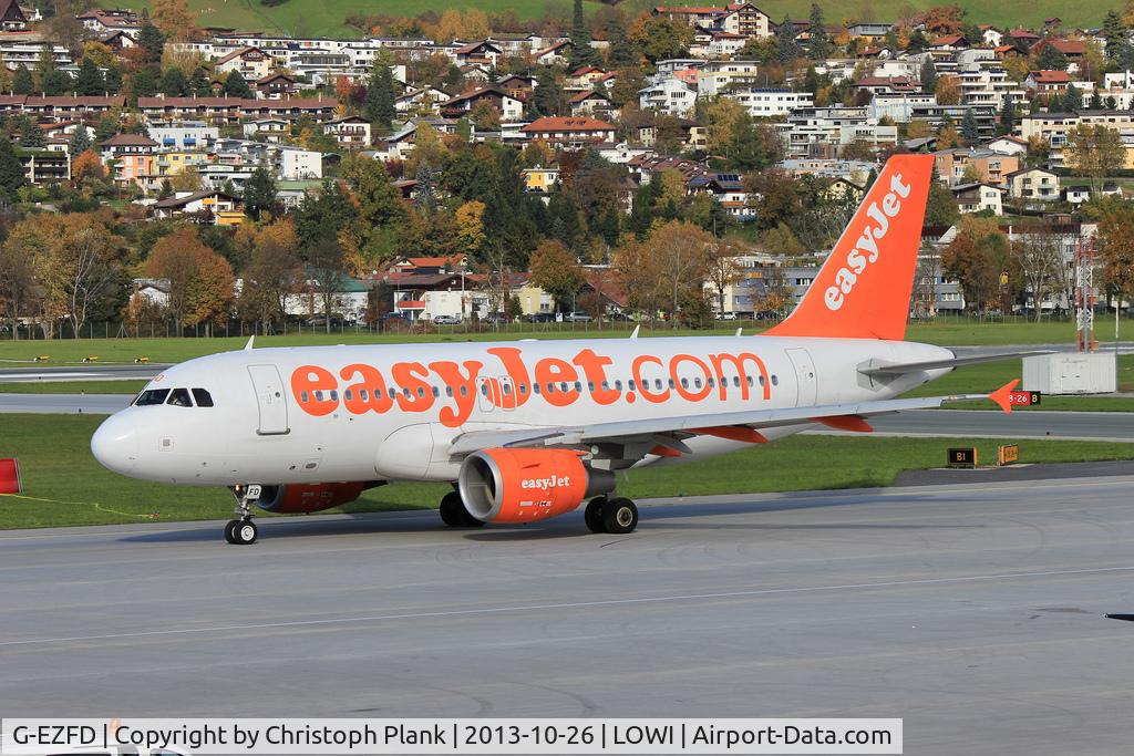 G-EZFD, 2009 Airbus A319-111 C/N 3810, back to London LGW as EZY8956