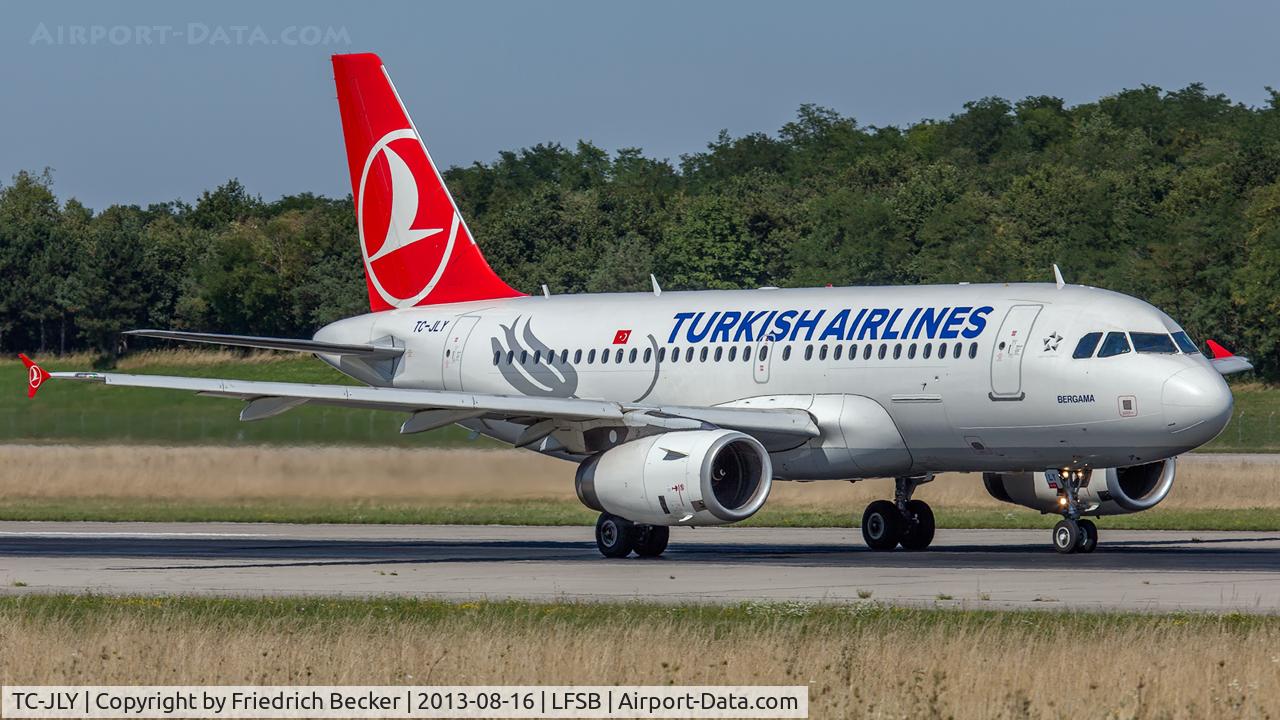 TC-JLY, 2011 Airbus A319-132 C/N 4774, departure from Basel