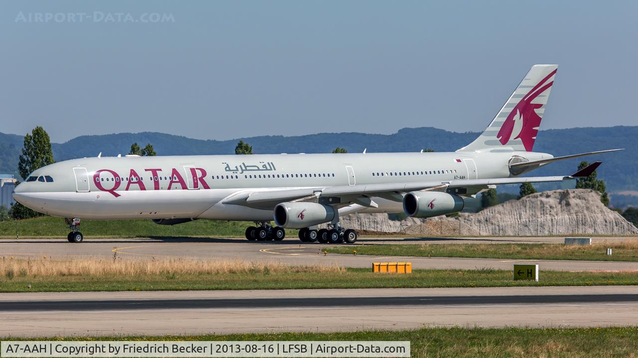 A7-AAH, 2003 Airbus A340-313X C/N 528, taxying to the active