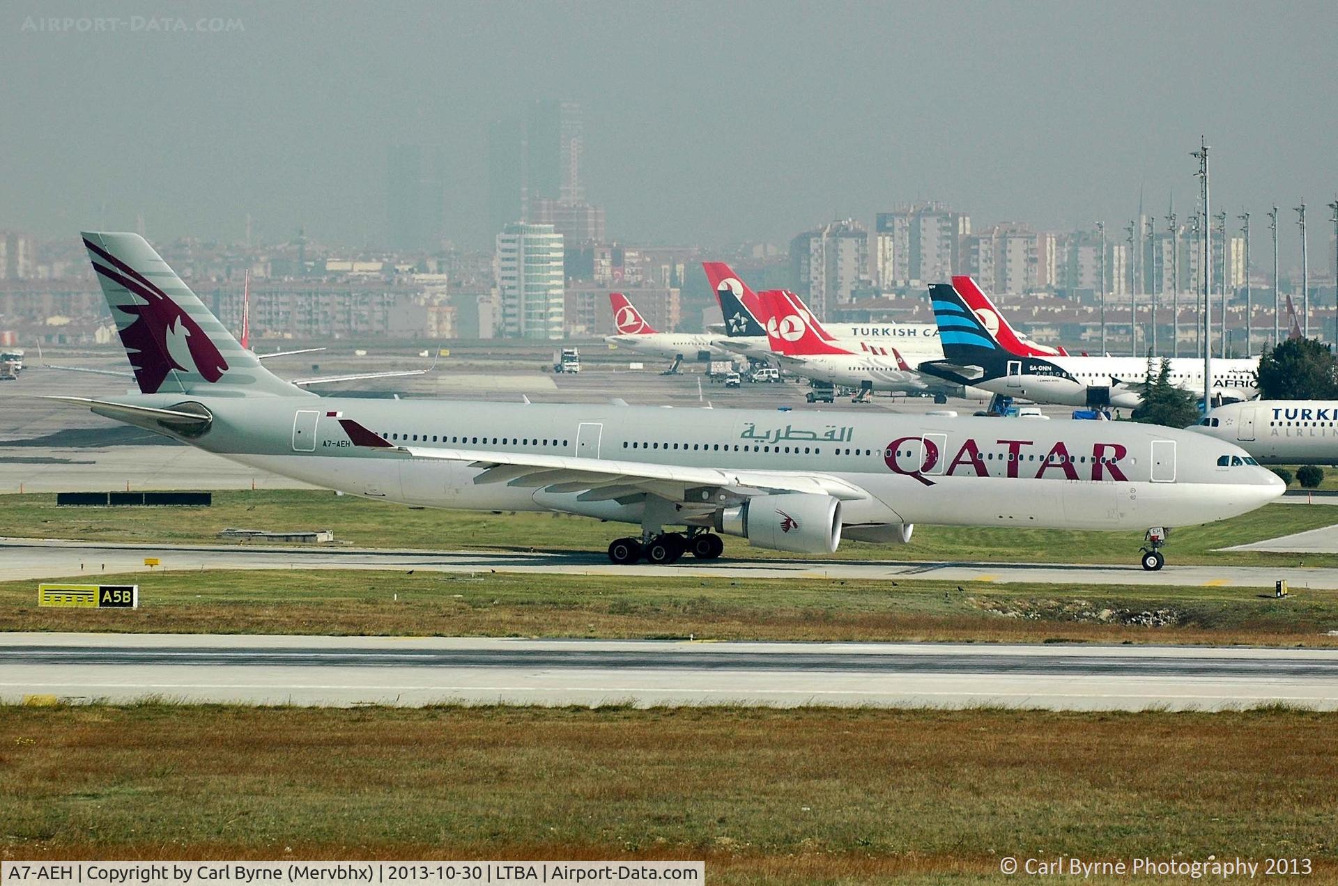 A7-AEH, 2006 Airbus A330-302 C/N 789, Taken from the Fly Inn Shopping Mall.