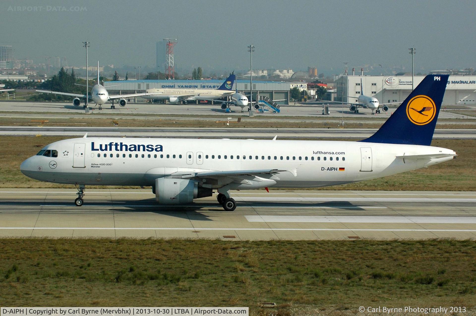 D-AIPH, 1989 Airbus A320-211 C/N 0086, Taken from the Fly Inn Shopping Mall.