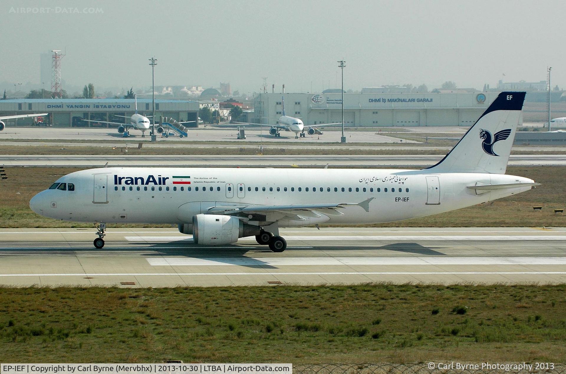 EP-IEF, 1992 Airbus A320-211 C/N 312, Taken from the Fly Inn Shopping Mall.