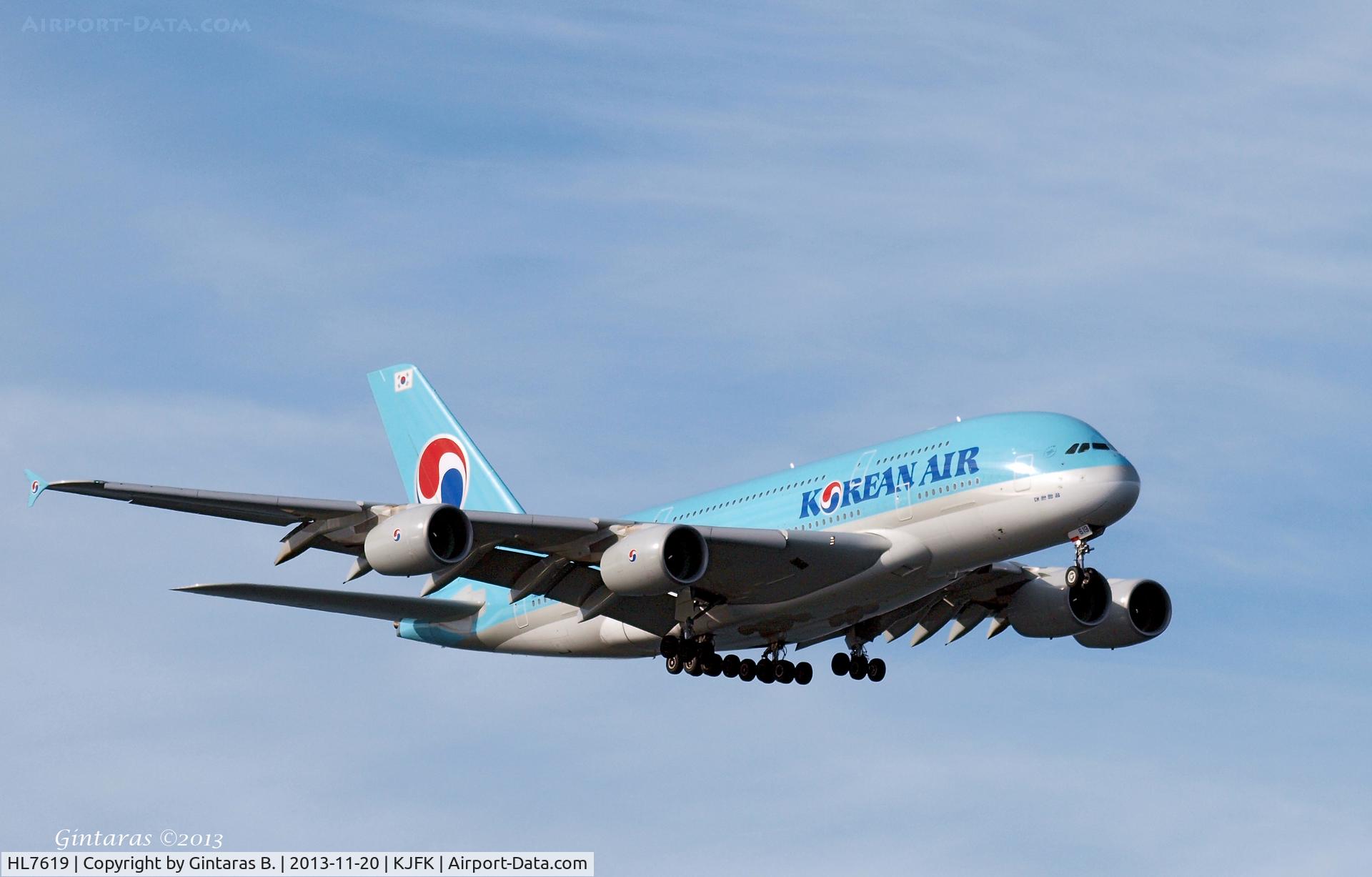 HL7619, 2012 Airbus A380-861 C/N 096, Going To A Landing on 4R, JFK