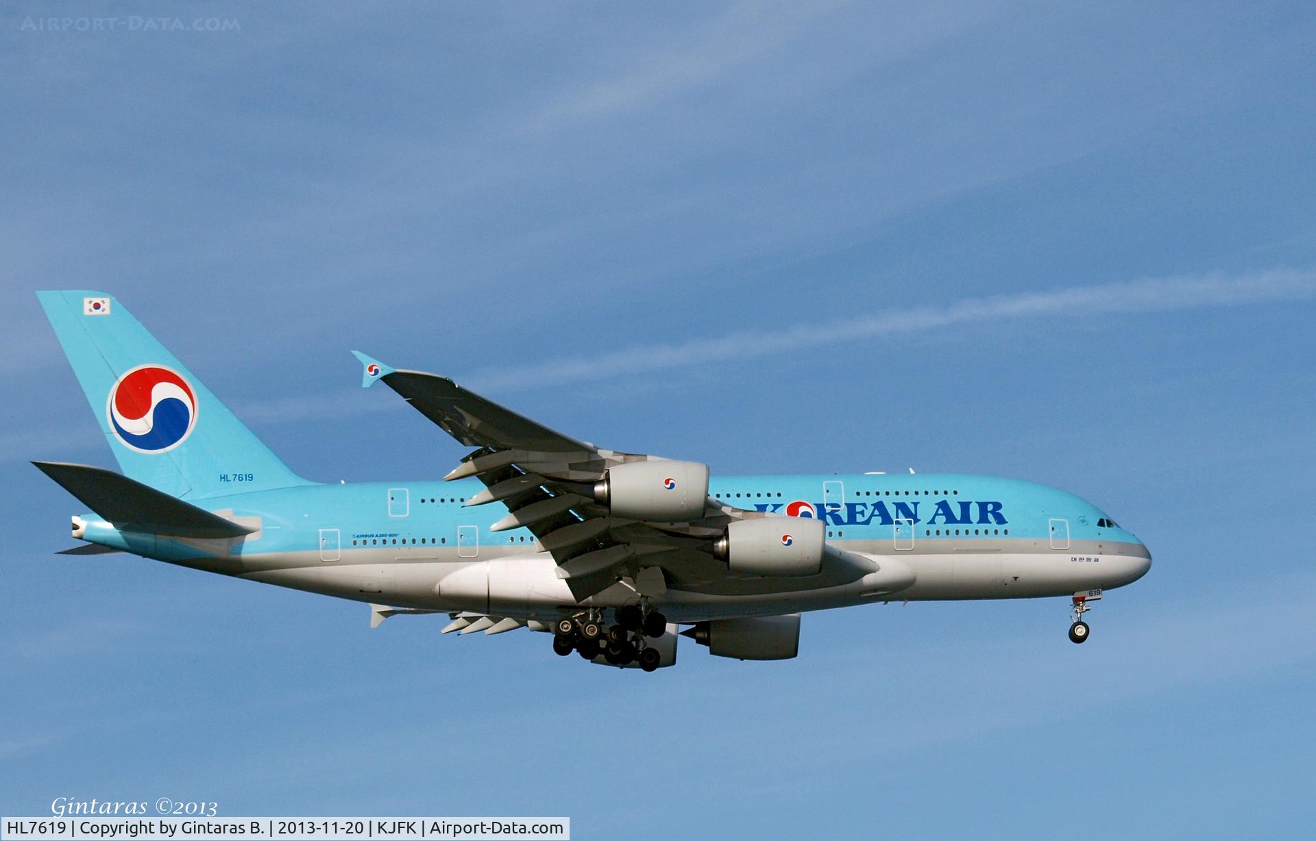HL7619, 2012 Airbus A380-861 C/N 096, Going To A Landing on 4R, JFK