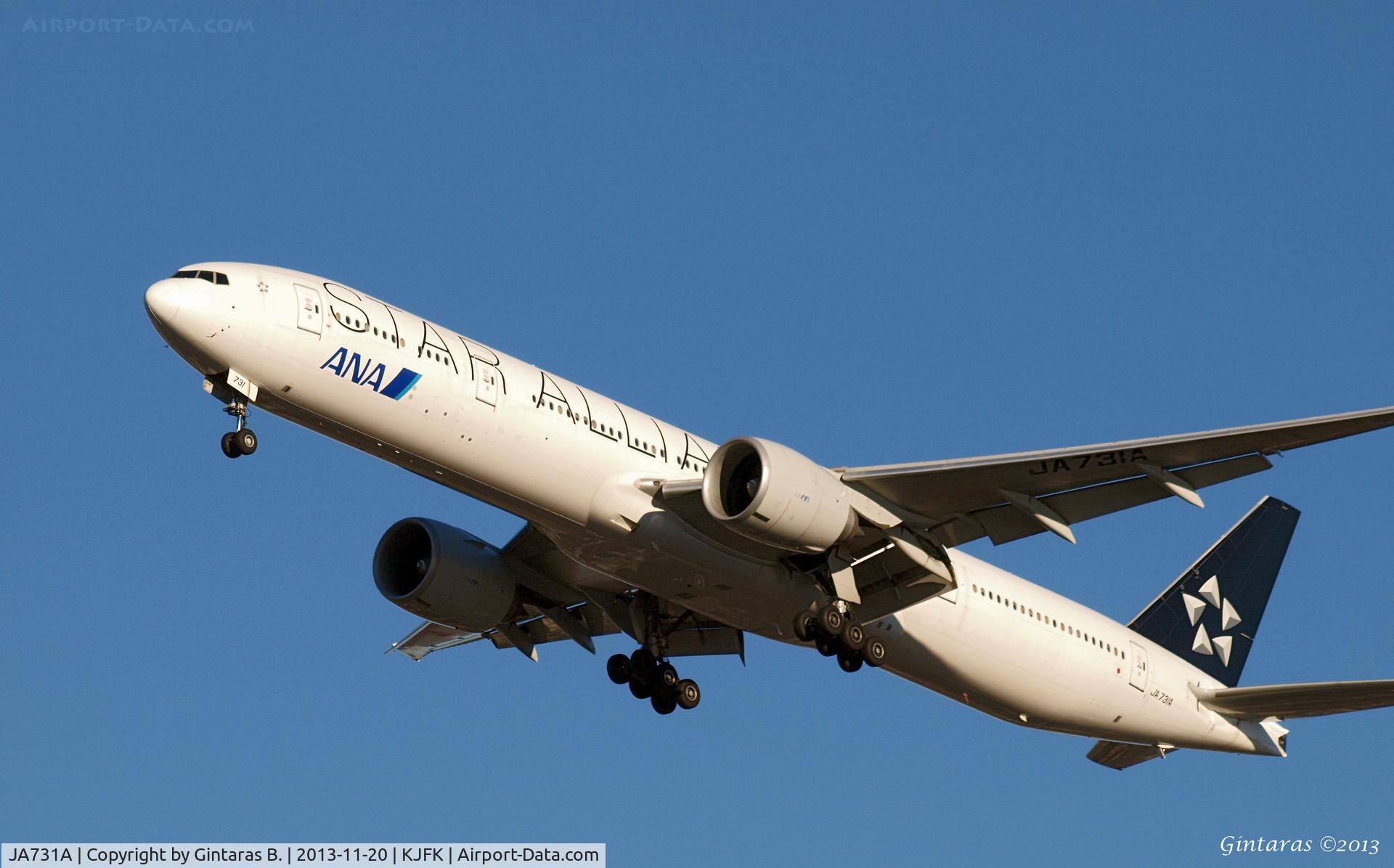 JA731A, 2004 Boeing 777-381/ER C/N 28281, Going To A Landing on 31R, JFK
