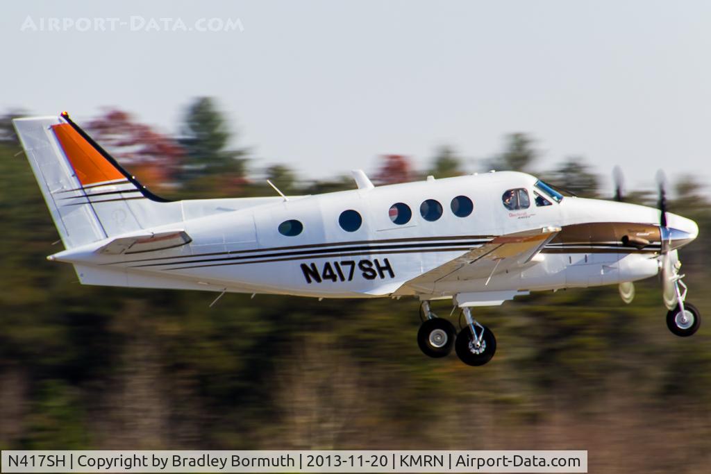 N417SH, Raytheon C90GT King Air C/N LJ-1789, The US Forest Service (leased) C90 King Air spotting for the Table Rock Fire in western North Carolina.