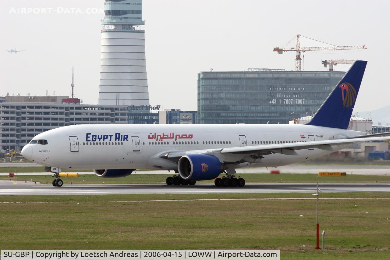 SU-GBP, 1997 Boeing 777-266/ER C/N 28423, Rare visitor