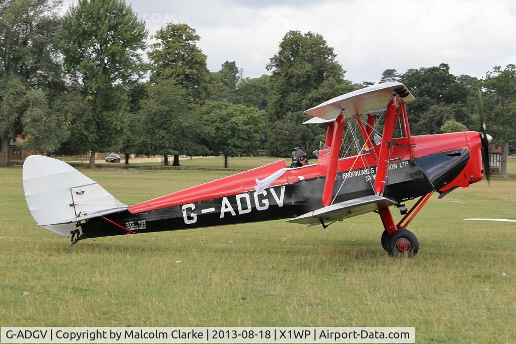 G-ADGV, 1935 De Havilland DH-82A Tiger Moth II C/N 3340, Havilland DH-82A Tiger Moth II at The De Havilland Moth Club's 28th International Moth Rally at Woburn Abbey. August 2013.