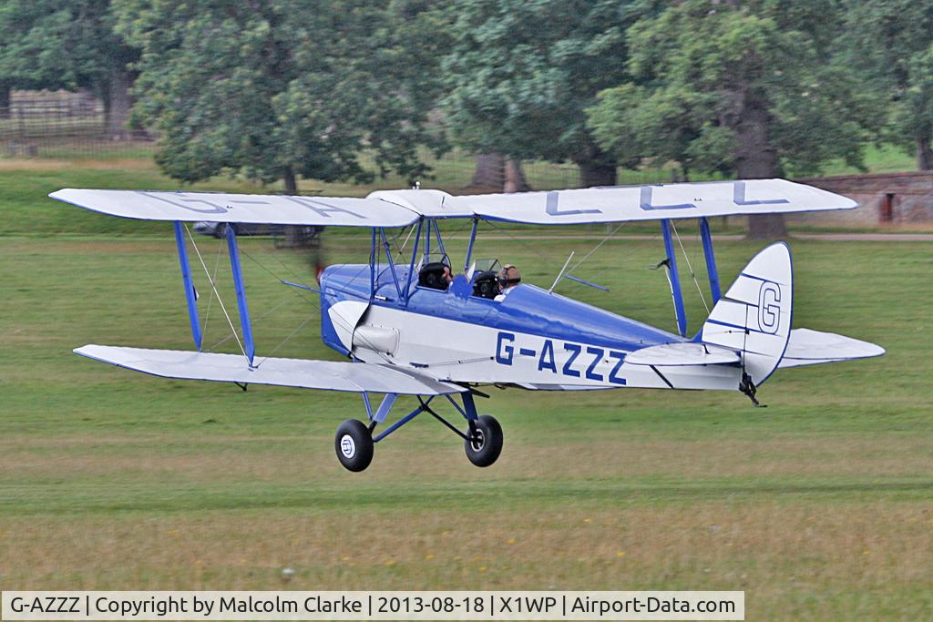 G-AZZZ, 1944 De Havilland DH-82A Tiger Moth II C/N 86311, De Havilland DH-82A Tiger Moth II at The De Havilland Moth Club's 28th International Moth Rally at Woburn Abbey. August 2013.