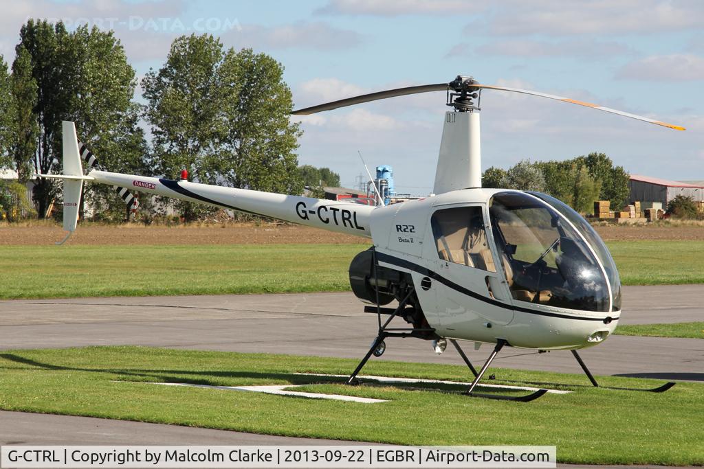 G-CTRL, 2004 Robinson R22 Beta C/N 3601, Robinson R22 Beta at The Real Aeroplane Club's Helicopter Fly-In, Breighton Airfield, September 2013.