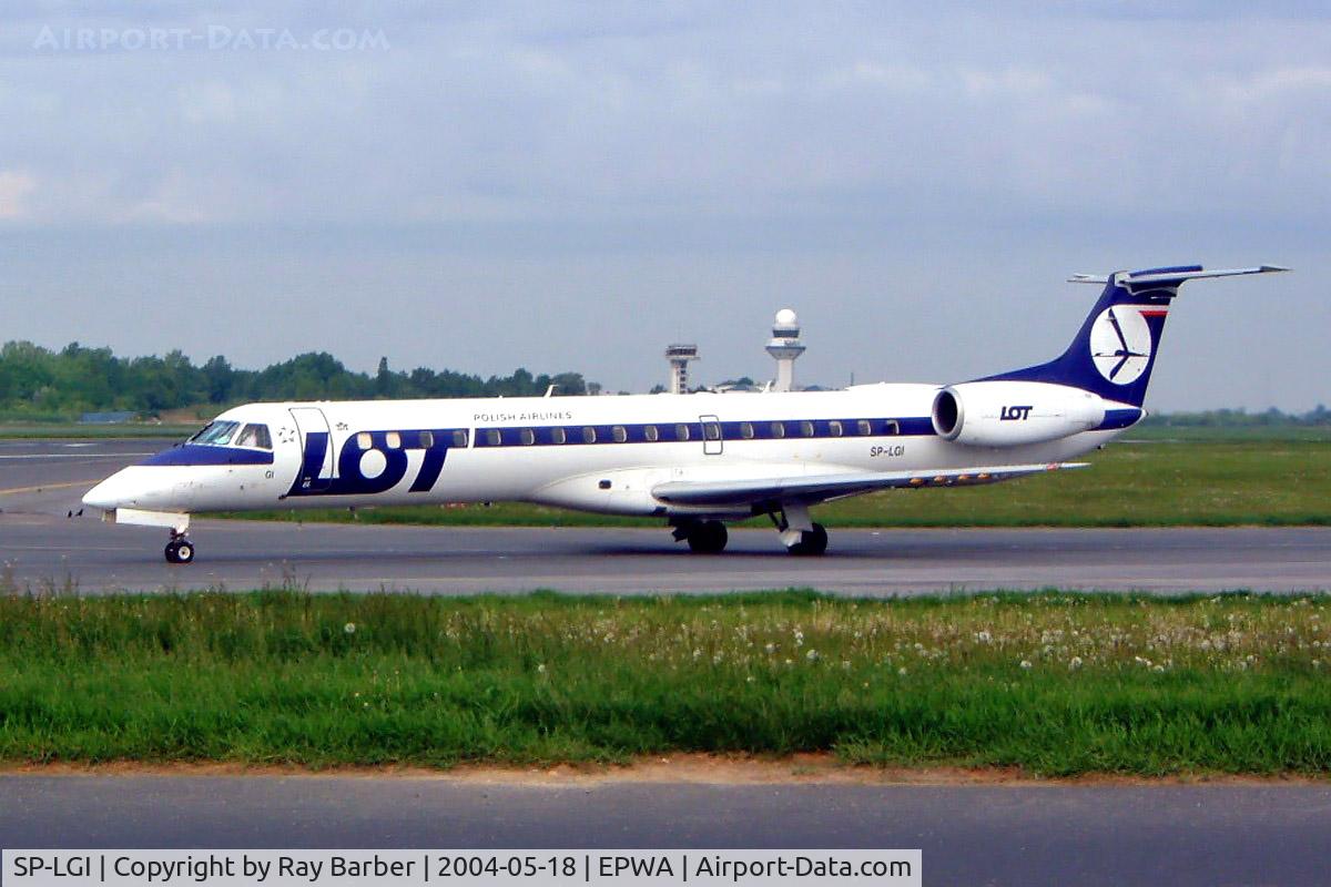 SP-LGI, 2000 Embraer ERJ-145MP (EMB-145MP) C/N 145336, Embraer ERJ-145MP [145336] (LOT Polish Airlines) Warsaw-Okecie (Frederic Chopin)~SP 18/05/2004