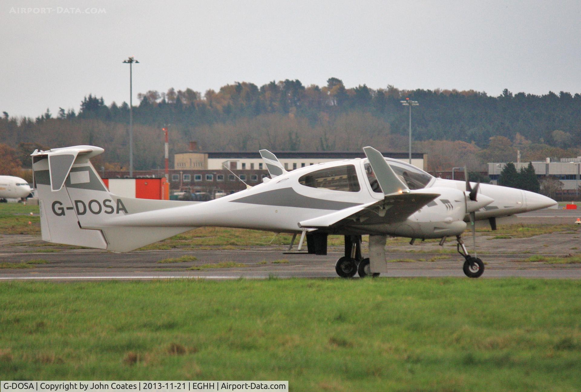 G-DOSA, 2008 Diamond DA-42 Twin Star C/N 42.319, About to depart.