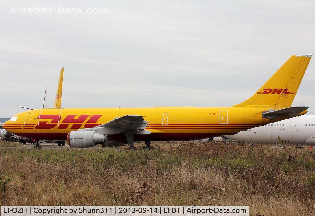 EI-OZH, 1982 Airbus A300B4-203(F) C/N 234, Stored in new DHL c/s...