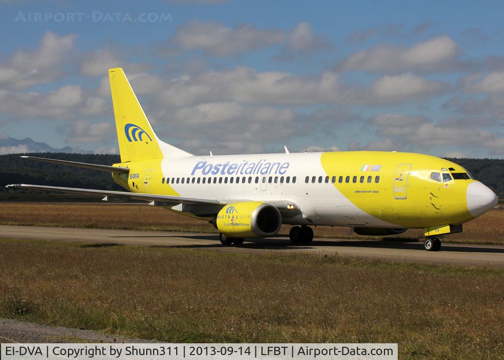EI-DVA, 1991 Boeing 737-36E(QC) C/N 25159, Taxiing to the Terminal with new c/s
