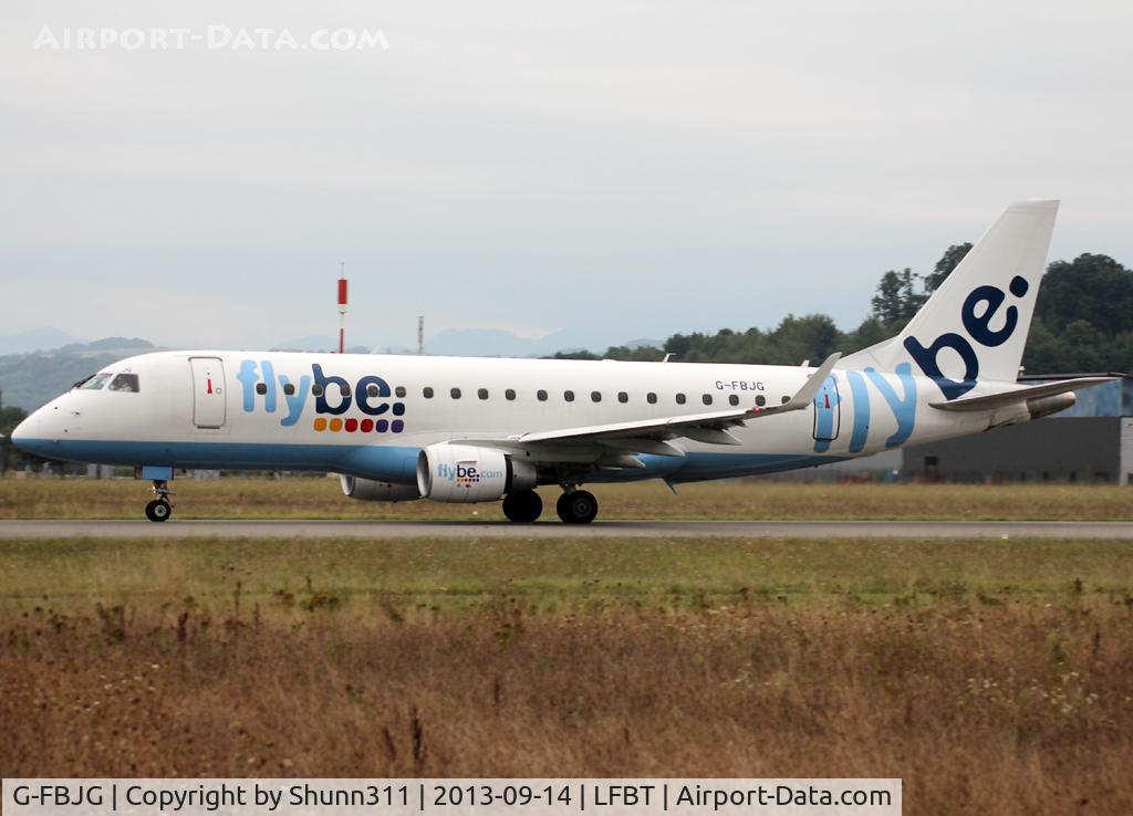 G-FBJG, 2012 Embraer 175STD (ERJ-170-200) C/N 17000344, Taking off rwy 02