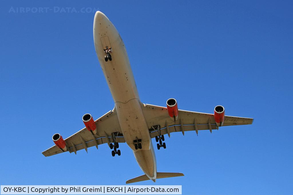 OY-KBC, 2002 Airbus A340-313X C/N 467, Taken at CPH.