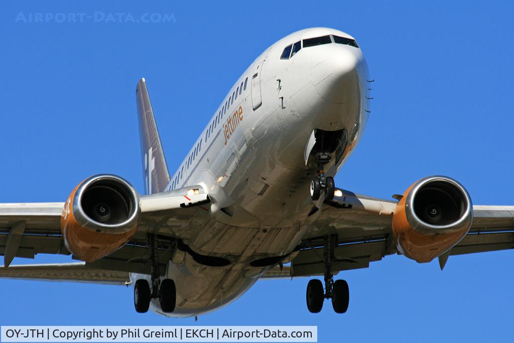 OY-JTH, 1988 Boeing 737-3Y0 C/N 24255, Taken at CPH.