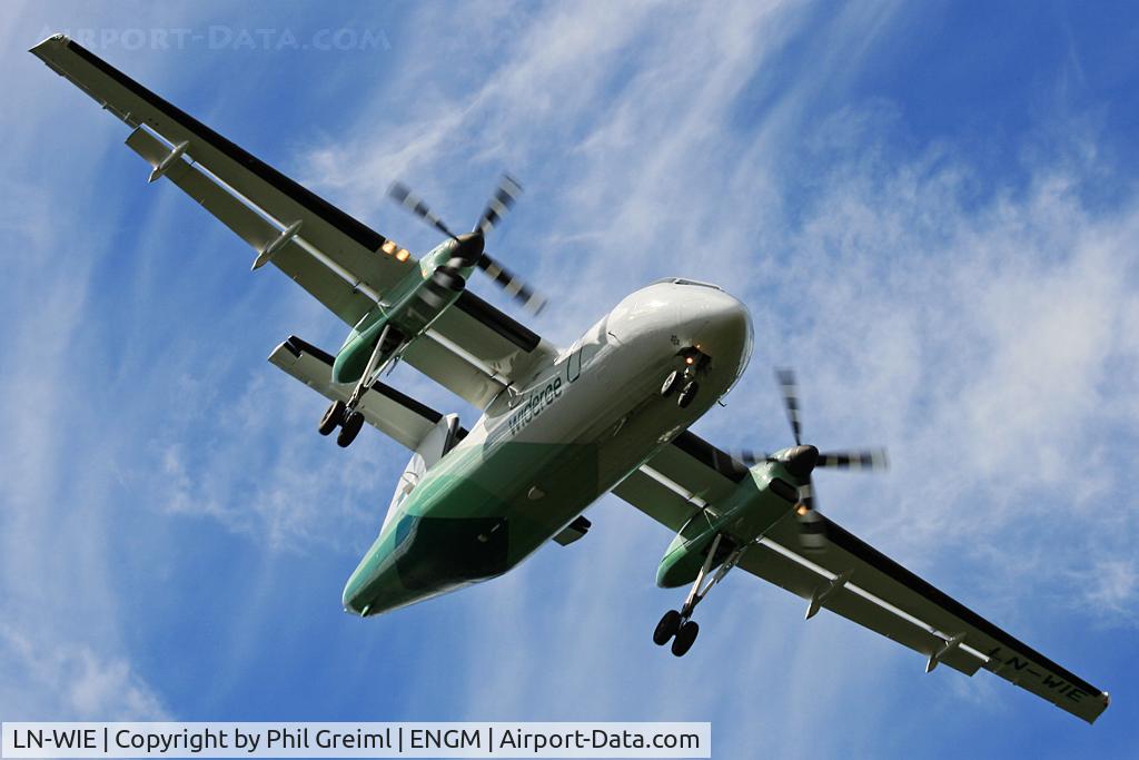 LN-WIE, 1994 De Havilland Canada DHC-8-103 Dash 8 C/N 371, Taken at OSL.