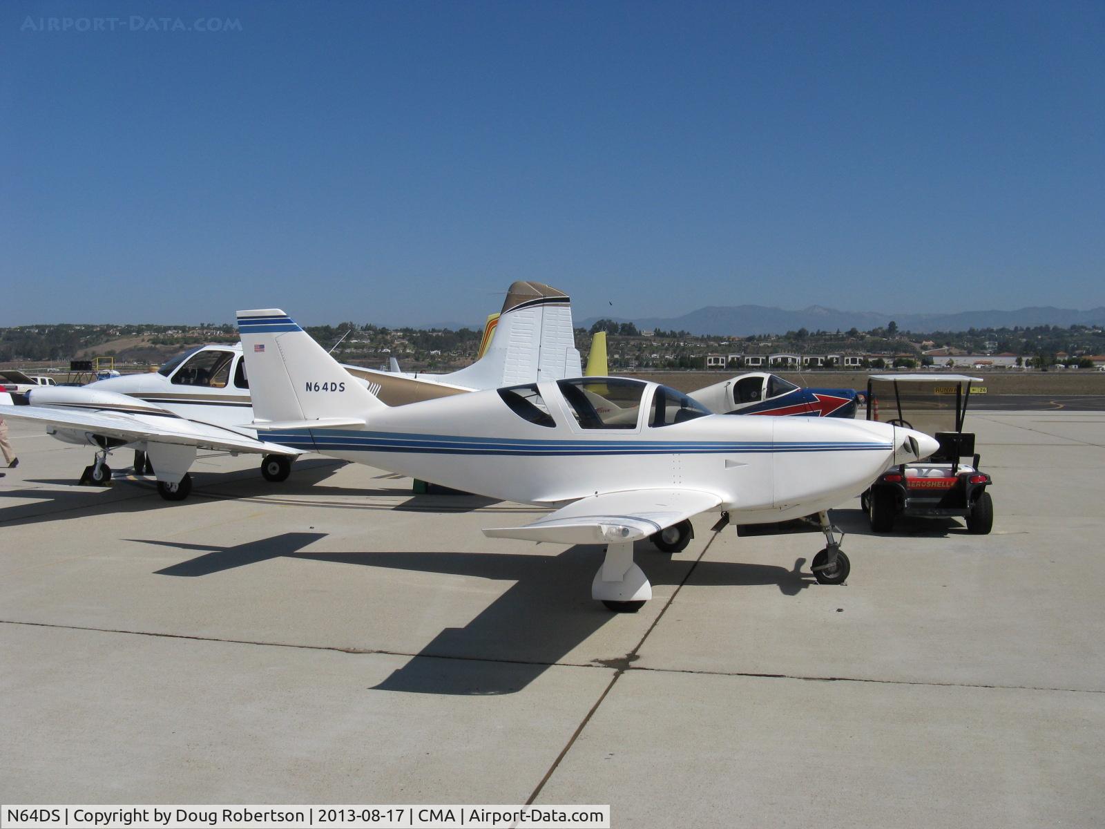 N64DS, 1993 Stoddard-Hamilton Glasair SH-2R C/N 602, 1993 Schulze SHA GLASAIR SH-2R, Lycoming IO-360-B1E 180 Hp, retractable gear version