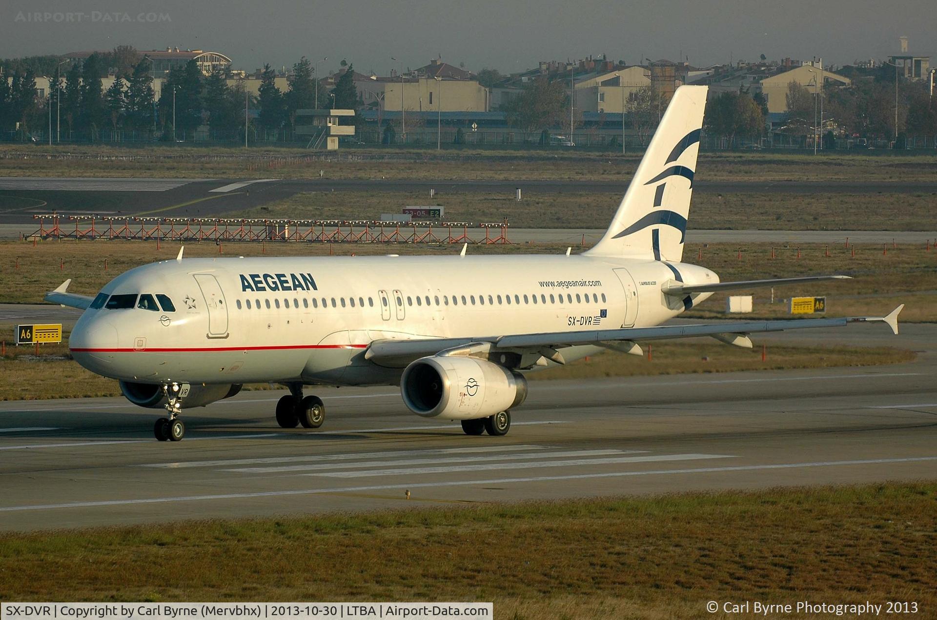 SX-DVR, 2008 Airbus A320-232 C/N 3714, Taken from the Fly Inn Shopping Mall.