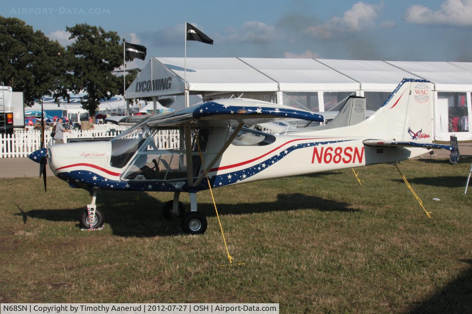N68SN, 2012 World Aircraft Co Sentinel C/N 10-11-90-047, WORLD AIRCRAFT COMPANY SENTINEL, c/n: 10-11-90-047
Now marketed as 'Vision'.  Rotax powered