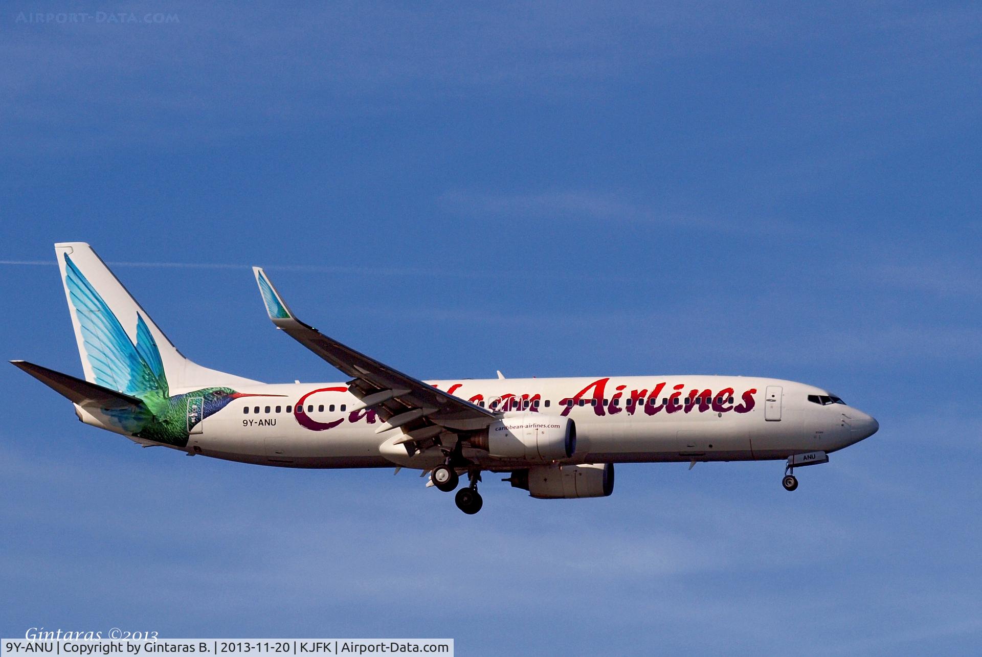 9Y-ANU, 2000 Boeing 737-8Q8 C/N 28235, Going To A Landing on 4R, JFK
