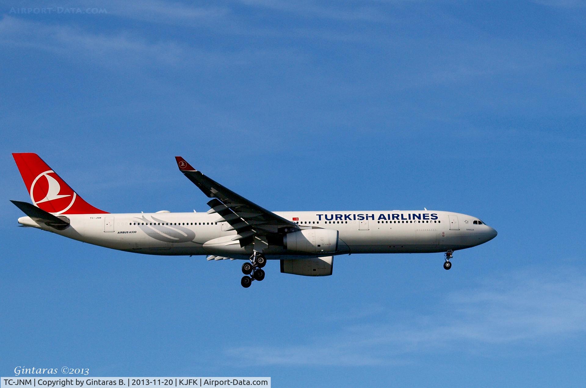 TC-JNM, 2011 Airbus A330-343X C/N 1212, Going To A Landing on 4R, JFK