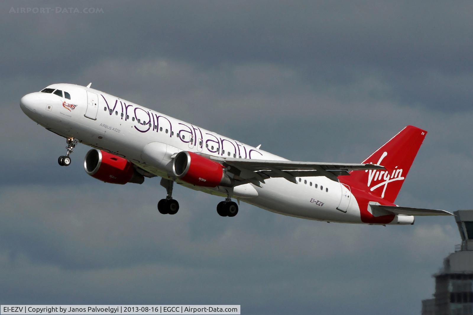 EI-EZV, 2003 Airbus A320-214 C/N 2001, Virgin Atlantic Airways Airbus A320-214 takeoff in MAN/EGCC