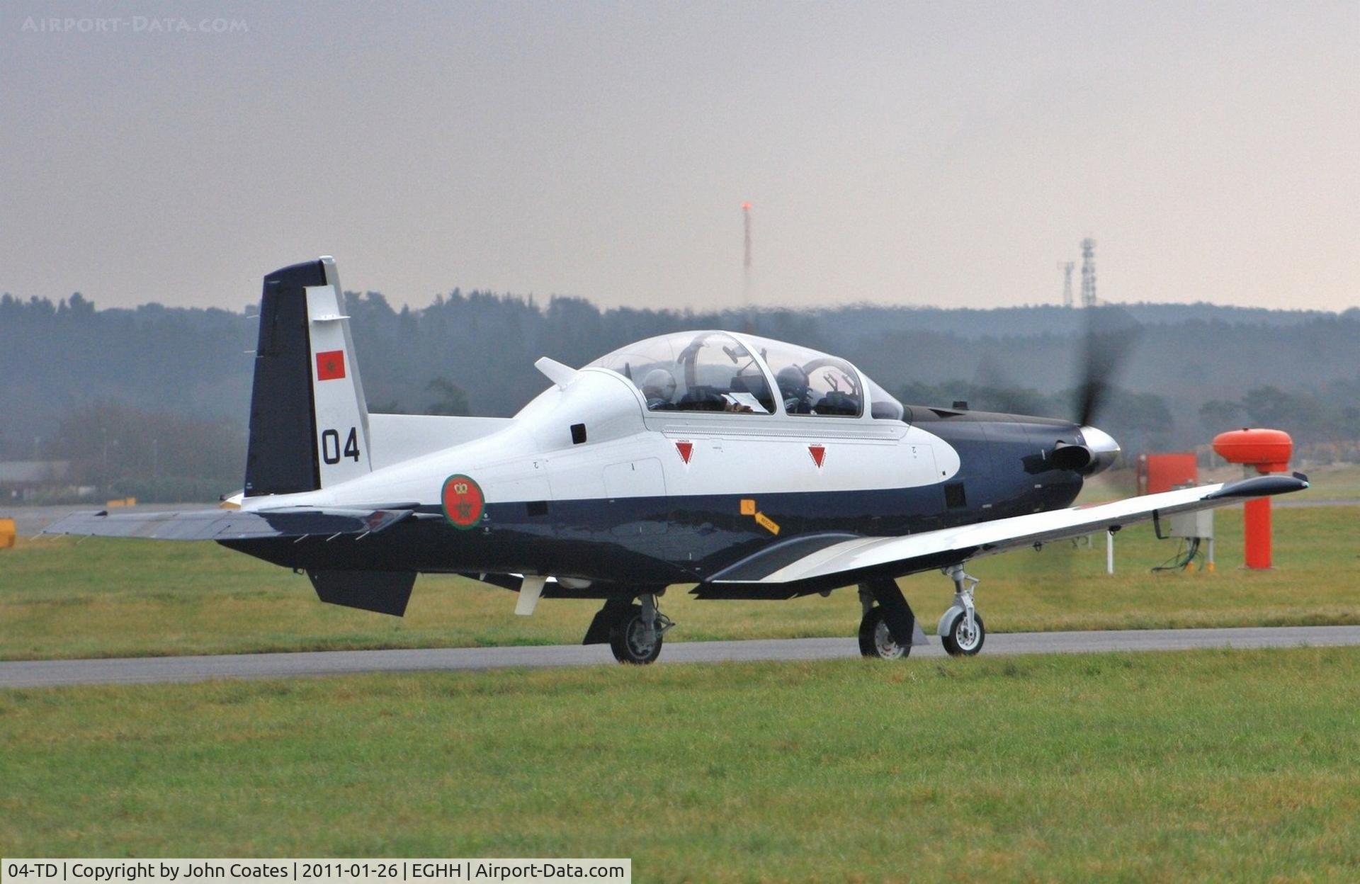 04-TD, Raytheon T-6C Texan II C/N PM-4, About to depart on delivery