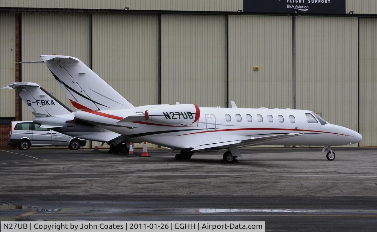 N27UB, 2008 Cessna 525B Citation CJ3 C/N 525B-0225, Parked at Signatures