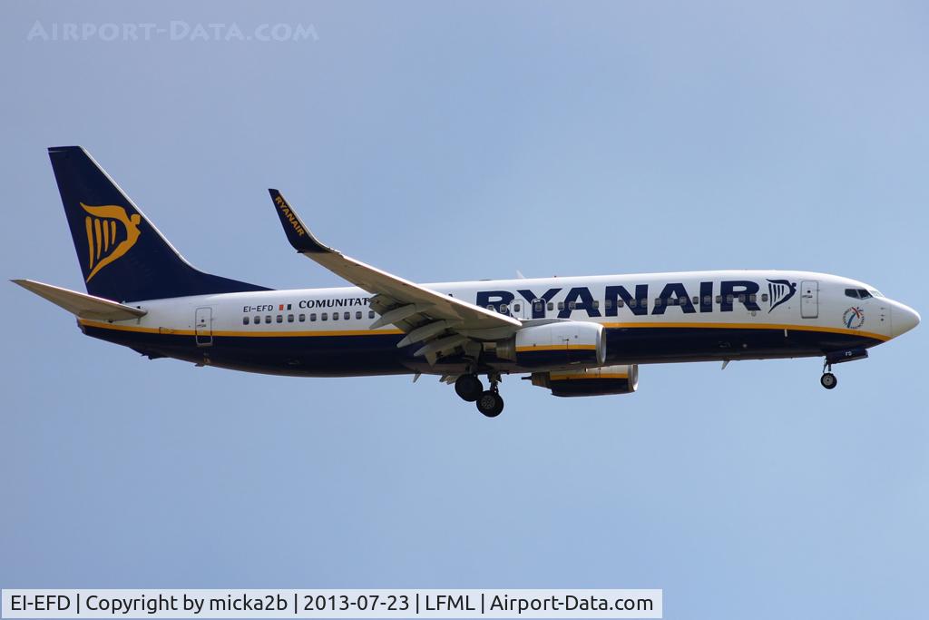 EI-EFD, 2009 Boeing 737-8AS C/N 35011, Landing