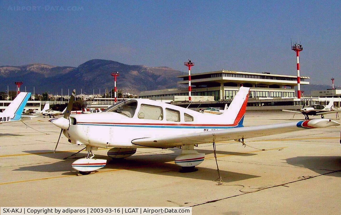 SX-AKJ, 1979 PIPER PA-28-161 C/N 28-7916367, at the old Athens Intnl airport,after
return from Paros (LGPA) island..
