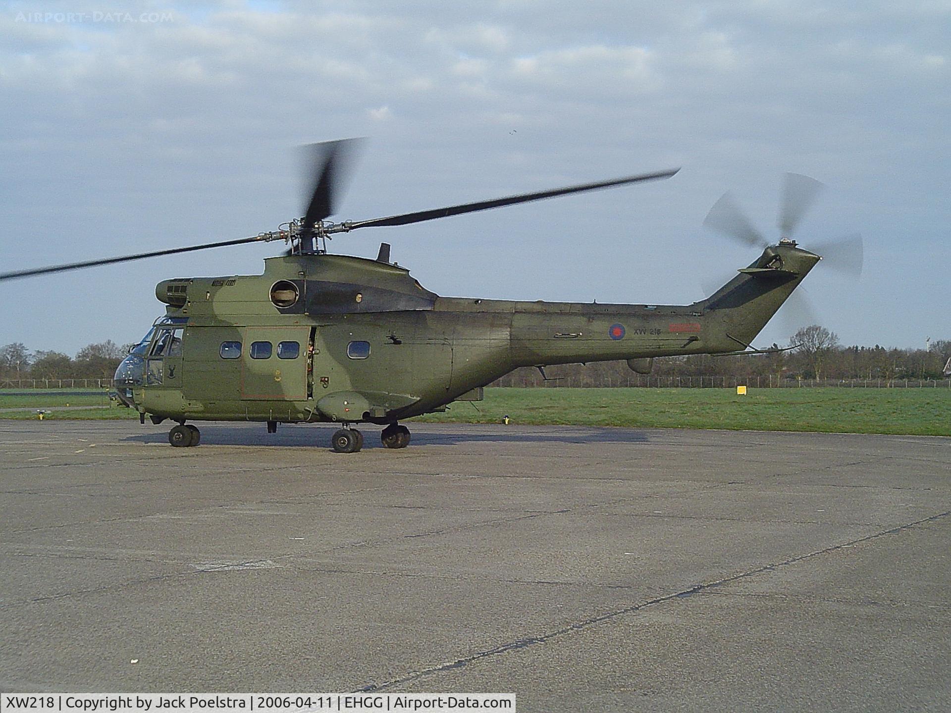XW218, 1971 Westland Puma HC.1 C/N 1139, XW218 of 33sqdn at Groningen airport