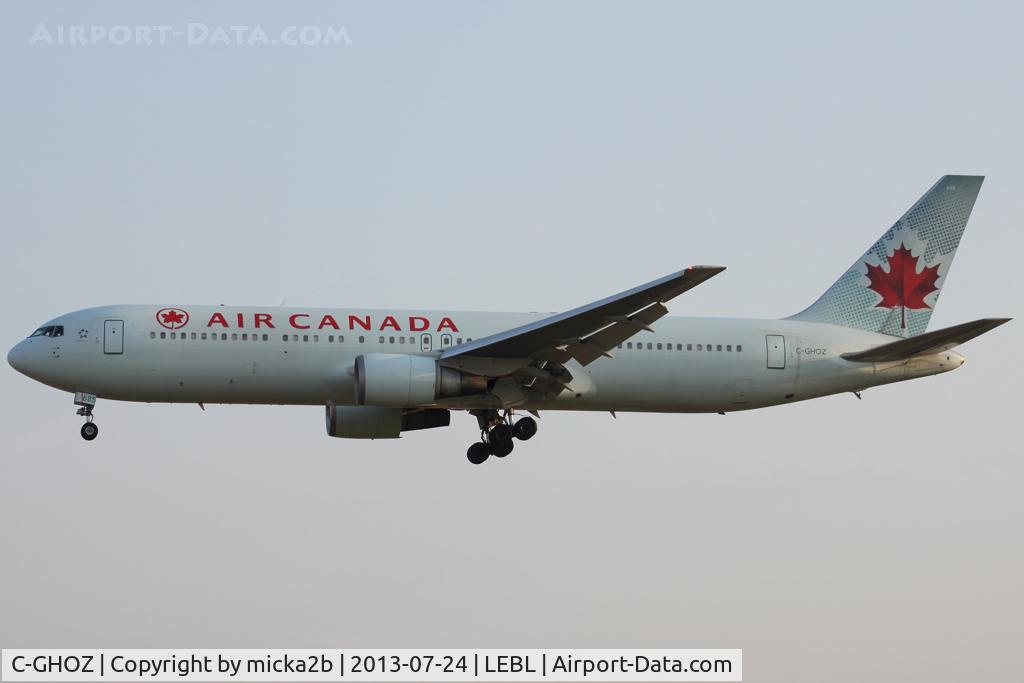 C-GHOZ, 1989 Boeing 767-375 C/N 24087, Landing